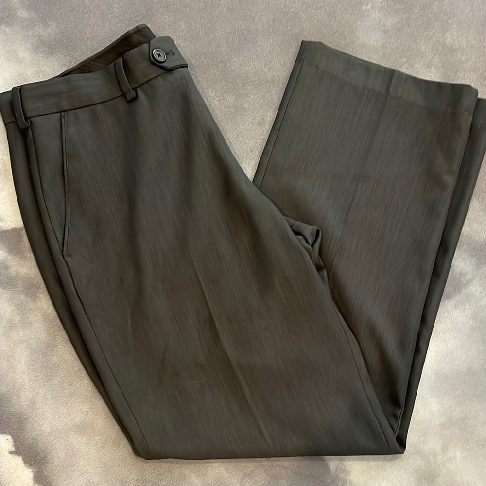 Izod Black Chinos Flat Front Straight Leg | 32x30